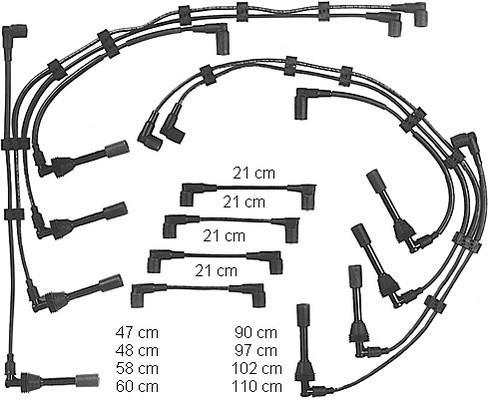 Juego de cables de encendido BERU ref. ZEF586
