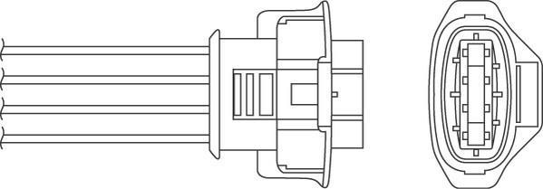 Sonde lambda (Sonde à oxygène) BERU ref. OPH078