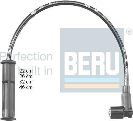 Jeu de câble d'allumage (Faisceau d'allumage) BERU PRO1546
