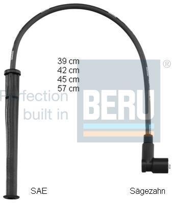 Jeu de câble d'allumage (Faisceau d'allumage) BERU PRO1602