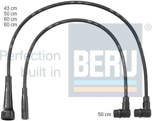Jeu de câble d'allumage (Faisceau d'allumage) BERU PRO733