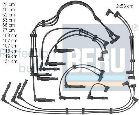 Juego de cables de encendido BERU ref. ZE751