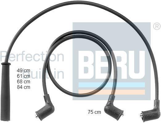 Jeu de câble d'allumage (Faisceau d'allumage) BERU ref. ZEF1001