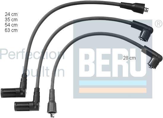 Jeu de câble d'allumage (Faisceau d'allumage) BERU ZEF1012