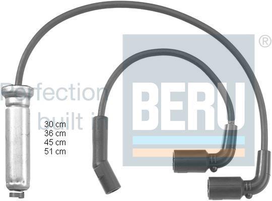 Jeu de câble d'allumage (Faisceau d'allumage) BERU ref. ZEF1142