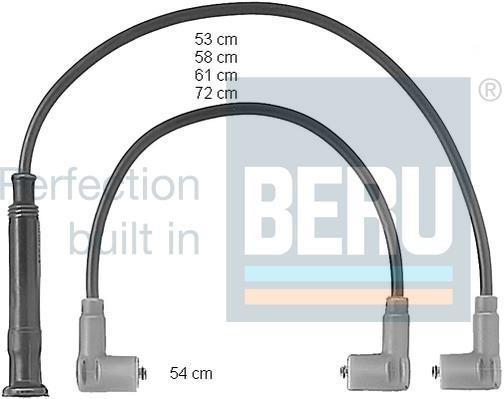 Jeu de câble d'allumage (Faisceau d'allumage) BERU ref. ZEF467