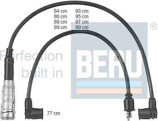 Jeu de câble d'allumage (Faisceau d'allumage) BERU ZEF472