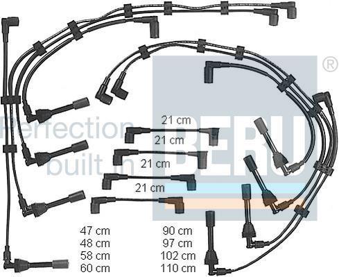 Juego de cables de encendido BERU ref. ZEF586