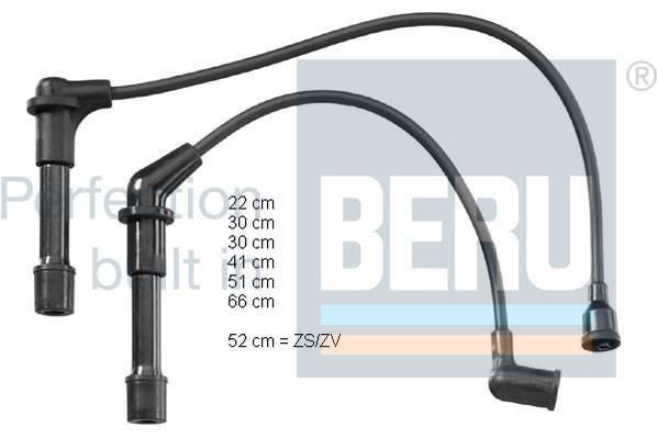 Jeu de câble d'allumage (Faisceau d'allumage) BERU ZEF892