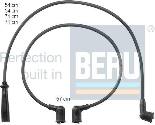 Jeu de câble d'allumage (Faisceau d'allumage) BERU ref. ZEF909