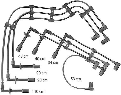 Juego de cables de encendido BERU ref. ZE715