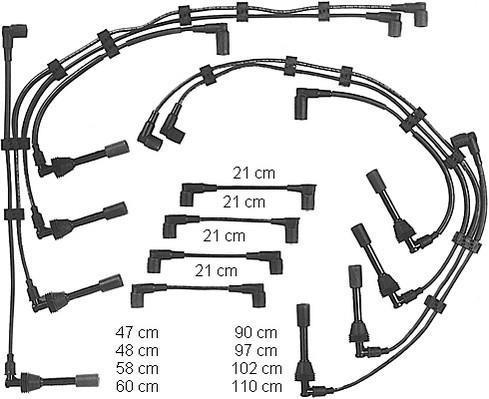 Juego de cables de encendido BERU ref. ZEF586