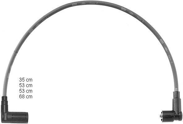 Juego de cables de encendido BERU ZEF786