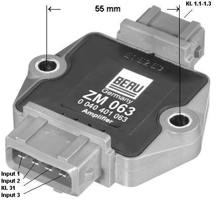 Appareil de commande, système d'allumage BERU ref. ZM063