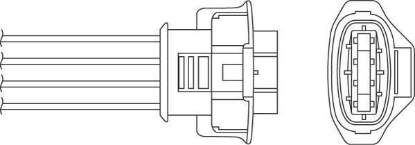 Sonde lambda (Sonde à oxygène) BERU ref. OPH078