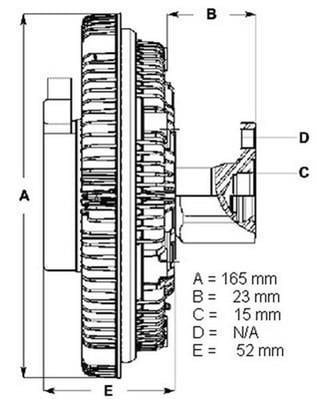 Embrague viscoso, ventilador del radiador BERU ref. LK044