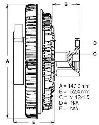 Acoplamento viscoso BERU LK113