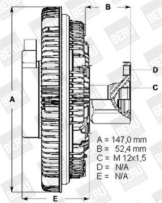Acoplamento viscoso BERU LK113