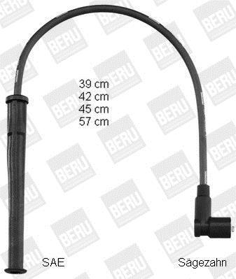 Jeu de câble d'allumage (Faisceau d'allumage) BERU PRO1602