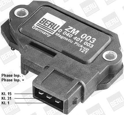 Unidad de control, sistema de encendido BERU ref. ZM003