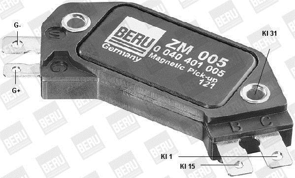 Appareil de commande, système d'allumage BERU ref. ZM005