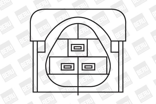 Bobine d'allumage BERU ref. ZS324