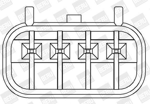 Bobine d'allumage BERU ZS372