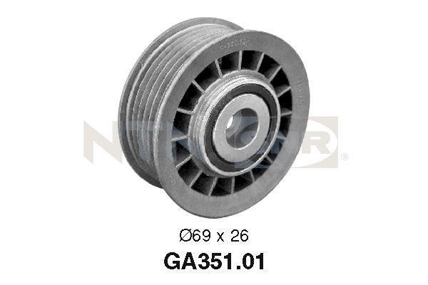 Galet enrouleur de courroie d'accessoire SNR ref. GA351.01