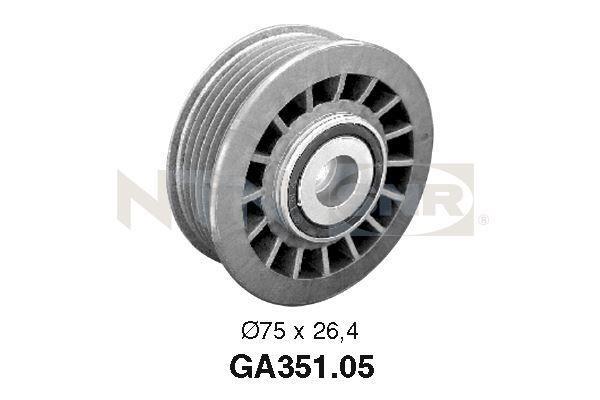 Galet enrouleur de courroie d'accessoire SNR ref. GA351.05