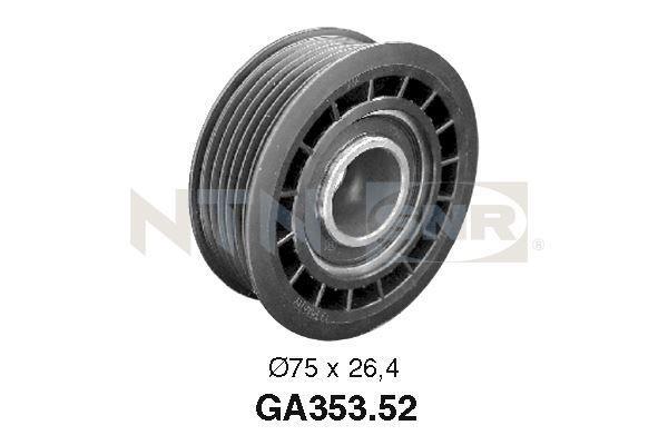 Galet enrouleur de courroie d'accessoire SNR ref. GA353.52