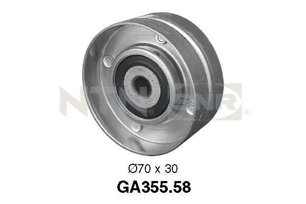 Galet enrouleur de courroie d'accessoire SNR ref. GA355.58