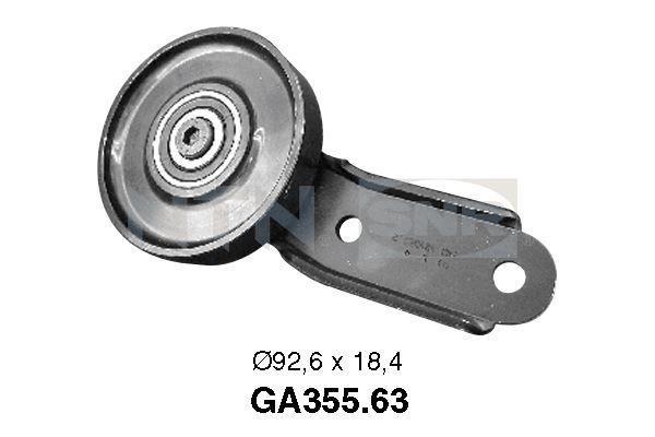 Galet tendeur de courroie d'accessoire SNR ref. GA355.63