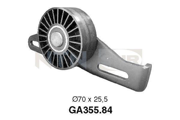 Galet enrouleur de courroie d'accessoire SNR ref. GA355.84