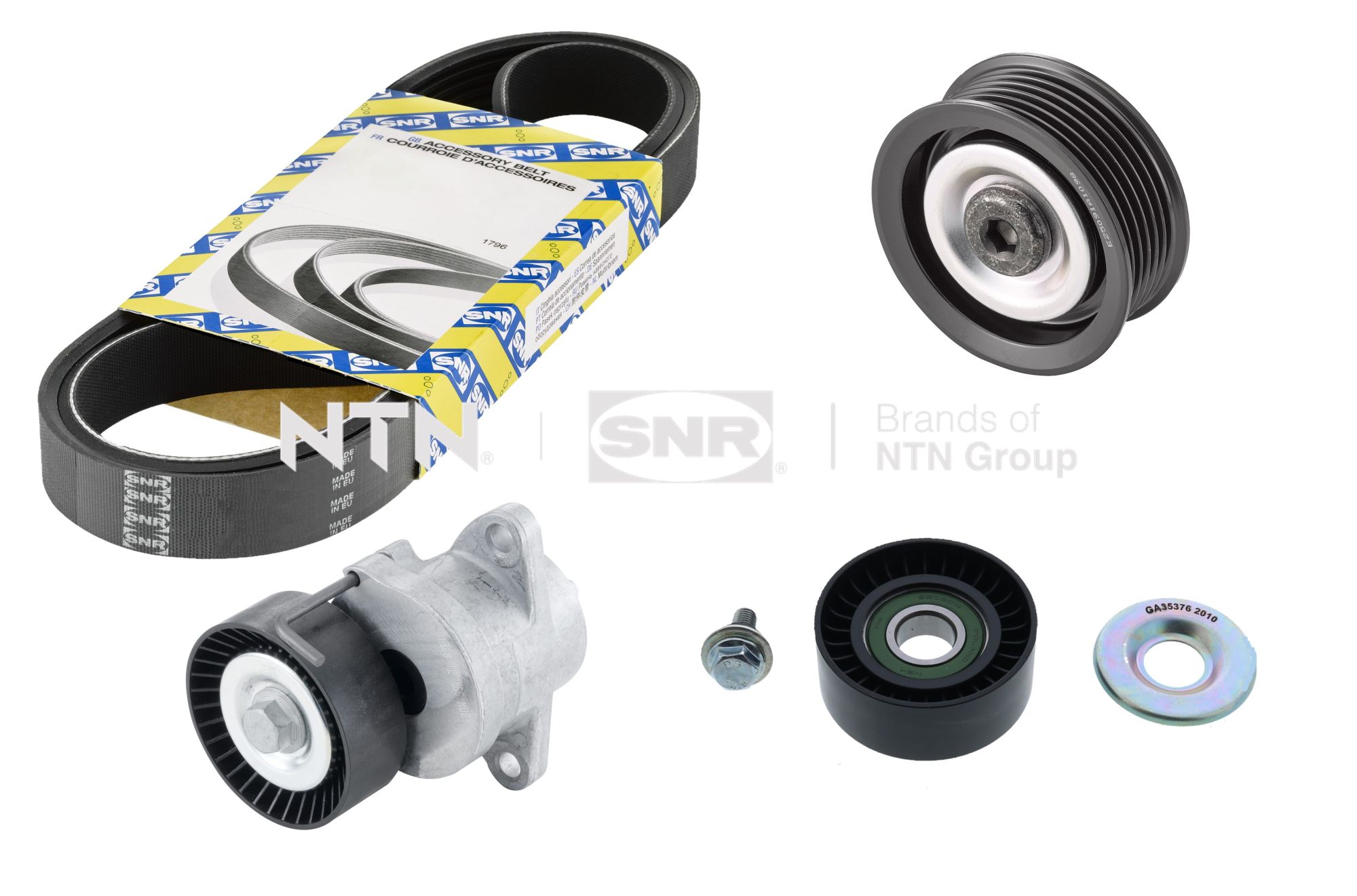 Kit de courroie d'accessoire (Courroie d’alternateur) SNR KA853.28