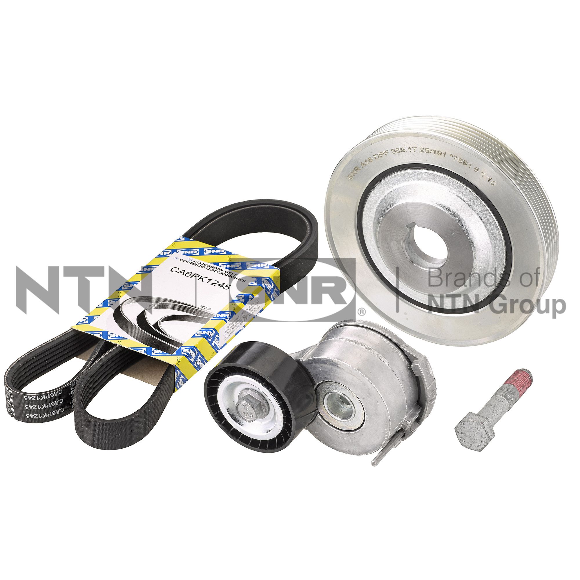 Kit de courroie d'accessoire (Courroie d’alternateur) SNR KA855.64