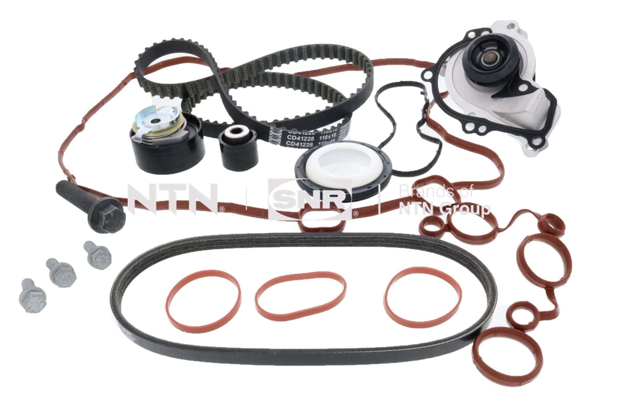 Pompe à eau + kit de courroie de distribution (Kit courroie de distribution) SNR KDP459.700A