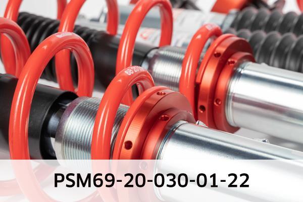 Jeu de 4 amortisseurs + ressorts (Kit suspension) EIBACH ref. PSM69-20-030-01-22