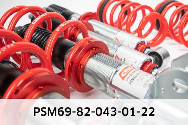 Jeu de 4 amortisseurs + ressorts (Kit suspension) EIBACH ref. PSM69-82-043-01-22
