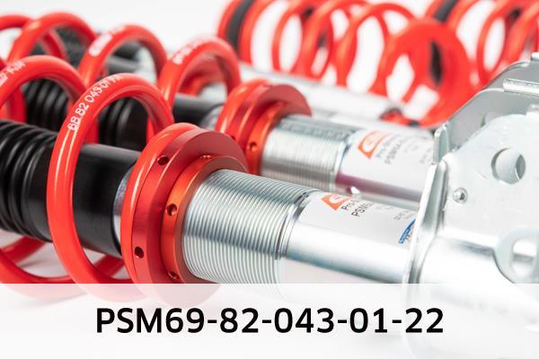 Jeu de 4 amortisseurs + ressorts (Kit suspension) EIBACH ref. PSM69-82-043-01-22