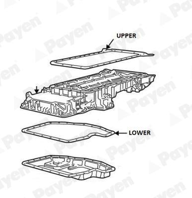 Joint de carter d'huile PAYEN ref. JH5116