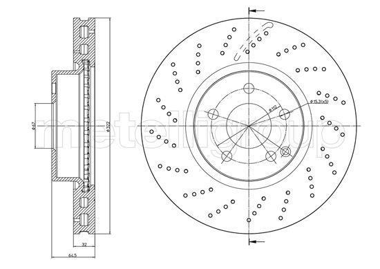 Disques de frein METELLI ref. 23-1459FC