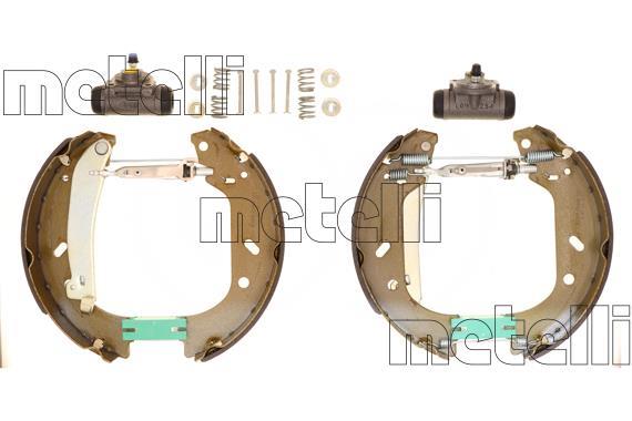 Jeu de 4 mâchoires de frein (Garniture de frein à tambour) METELLI ref. 51-0066
