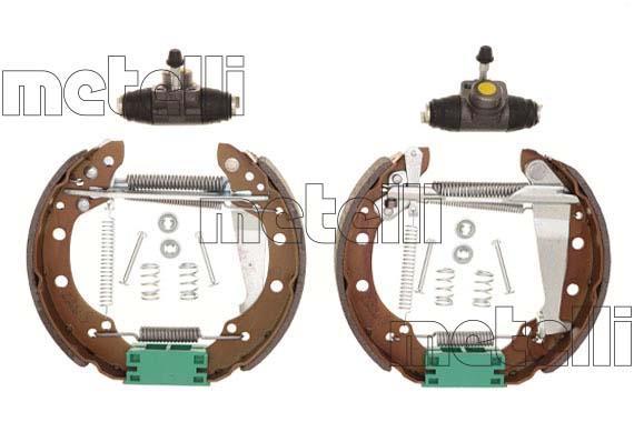 Jeu de 4 mâchoires de frein (Garniture de frein à tambour) METELLI ref. 51-0109