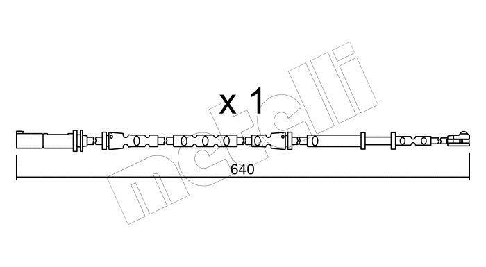 Indicador de desgaste , pastilhas de travão METELLI ref. SU.312
