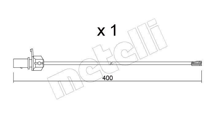 Indicador de desgaste , pastilhas de travão METELLI ref. SU.347