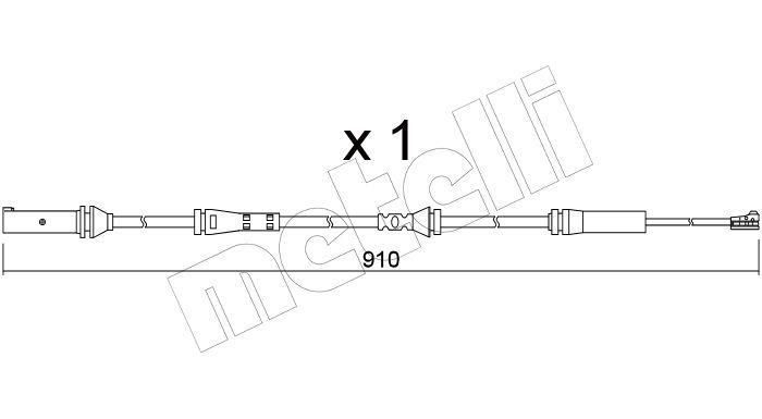 Contacteur de témoin d'usure (Témoin d'usure plaquettes) METELLI ref. SU.350