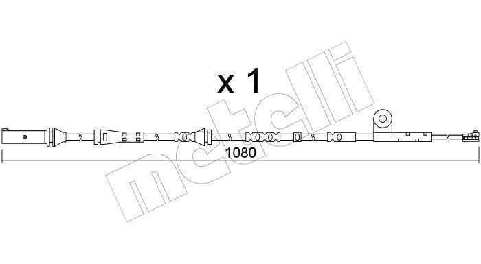 Contacteur de témoin d'usure (Témoin d'usure plaquettes) METELLI ref. SU.367