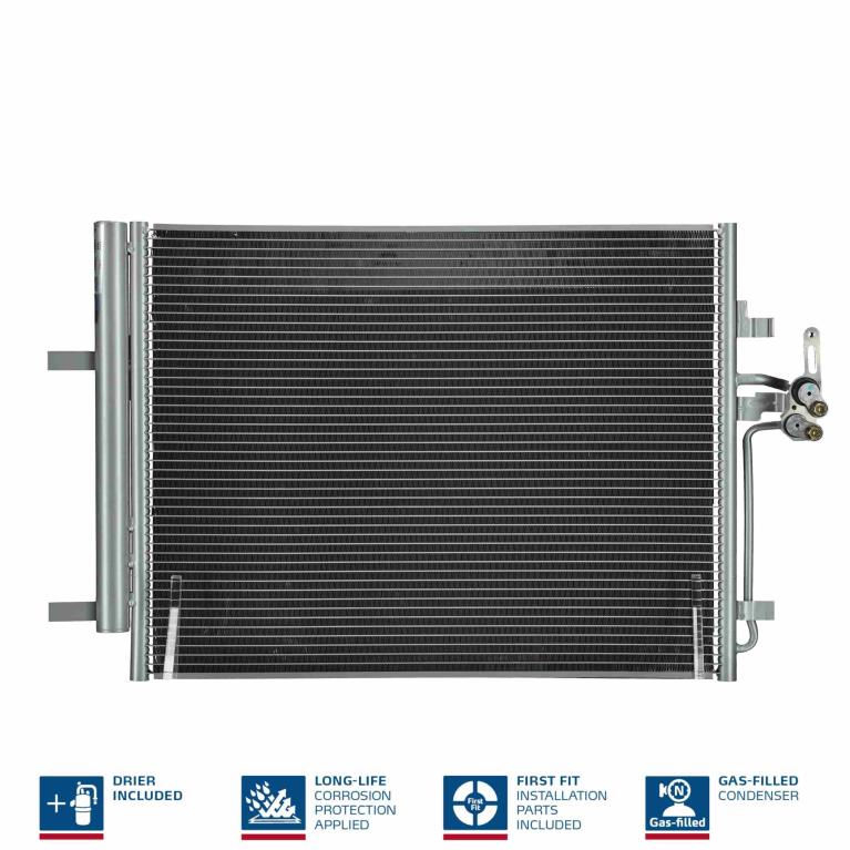 Condenseur, climatisation (Radiateur de climatisation) NISSENS ref. 940043