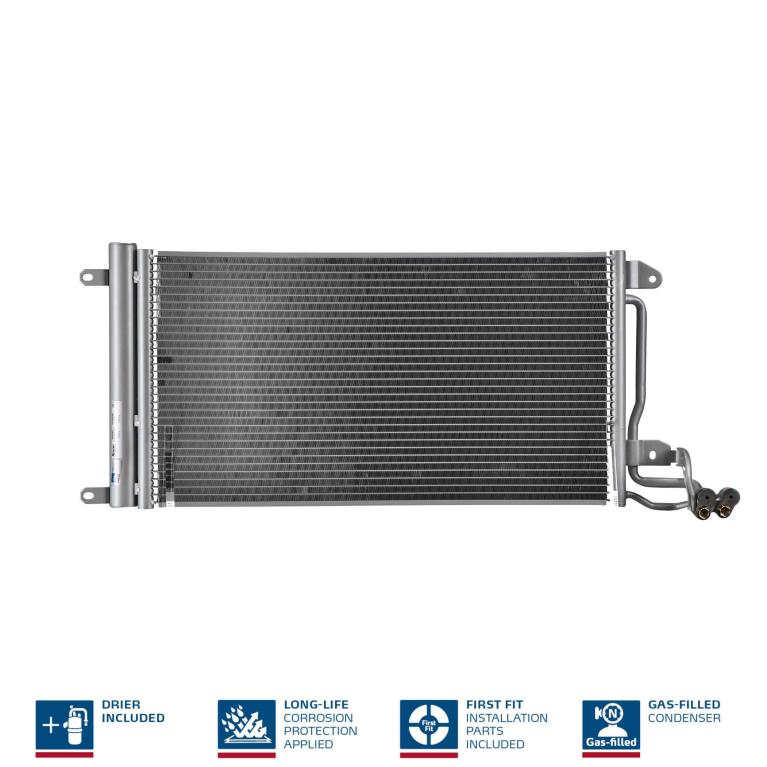 Condenseur, climatisation (Radiateur de climatisation) NISSENS ref. 940093