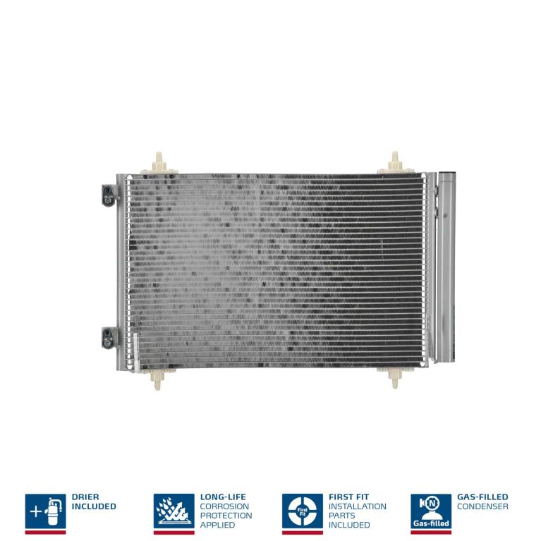 NISSENS Condensor, airconditioning, Condensator voor o.a. Ford - 940181